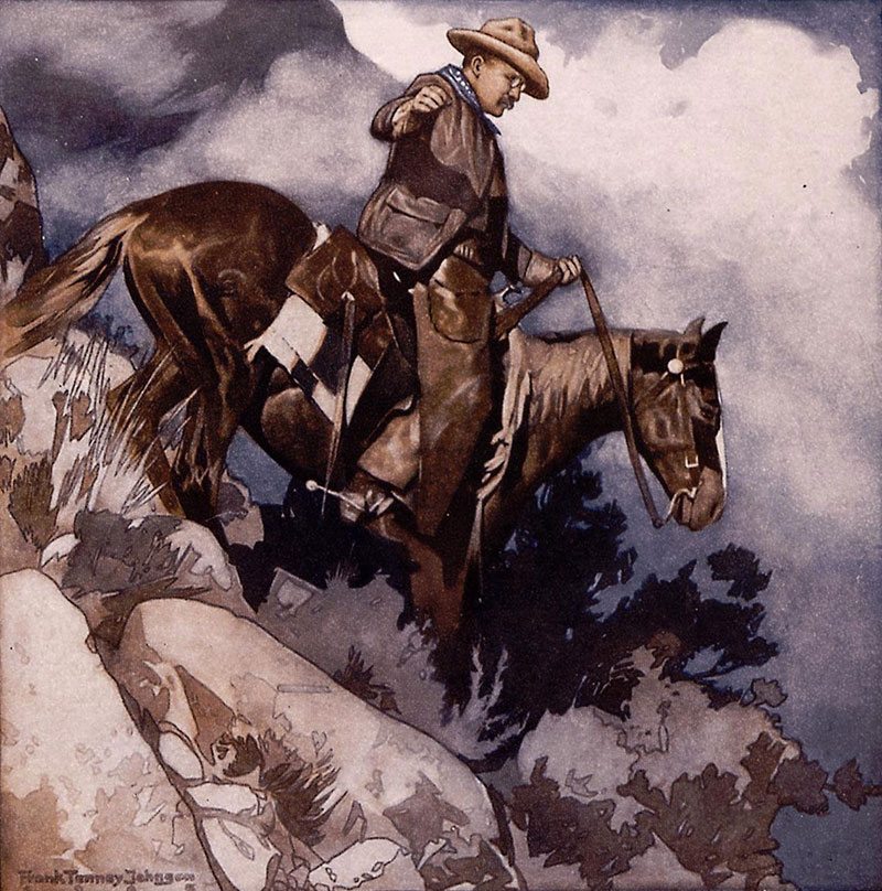 Teddy Roosevelt Rough Riders Painting At PaintingValley.com | Explore ...