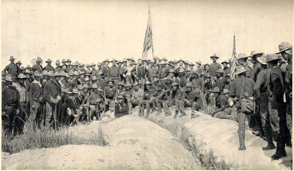 600x349 Roosevelt, Theodore. 1899. The Rough Riders Illustrations. - Teddy Roosevelt Rough Riders Painting