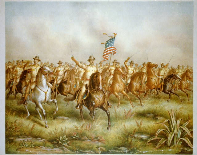 640x502 Roosevelt Welcomes Iowan To Rough Riders Iowa Center For Public - Teddy Roosevelt Rough Riders Painting