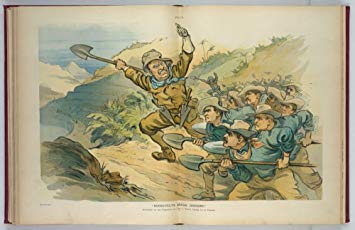 355x230 1906 Photo Roosevelt's Rough Diggers Illustration - Teddy Roosevelt Rough Riders Painting