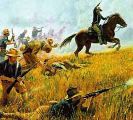275x248 The Rough Riders - Teddy Roosevelt Rough Riders Painting
