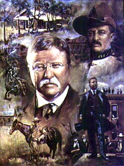 254x339odore Roosevelt Rough Rider Award North Dakotafice - Teddy Roosevelt Rough Riders Painting