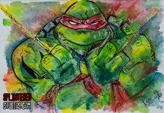 550x377 Tmnt Raphael Art Painting - Teenage Mutant Ninja Turtles Painting