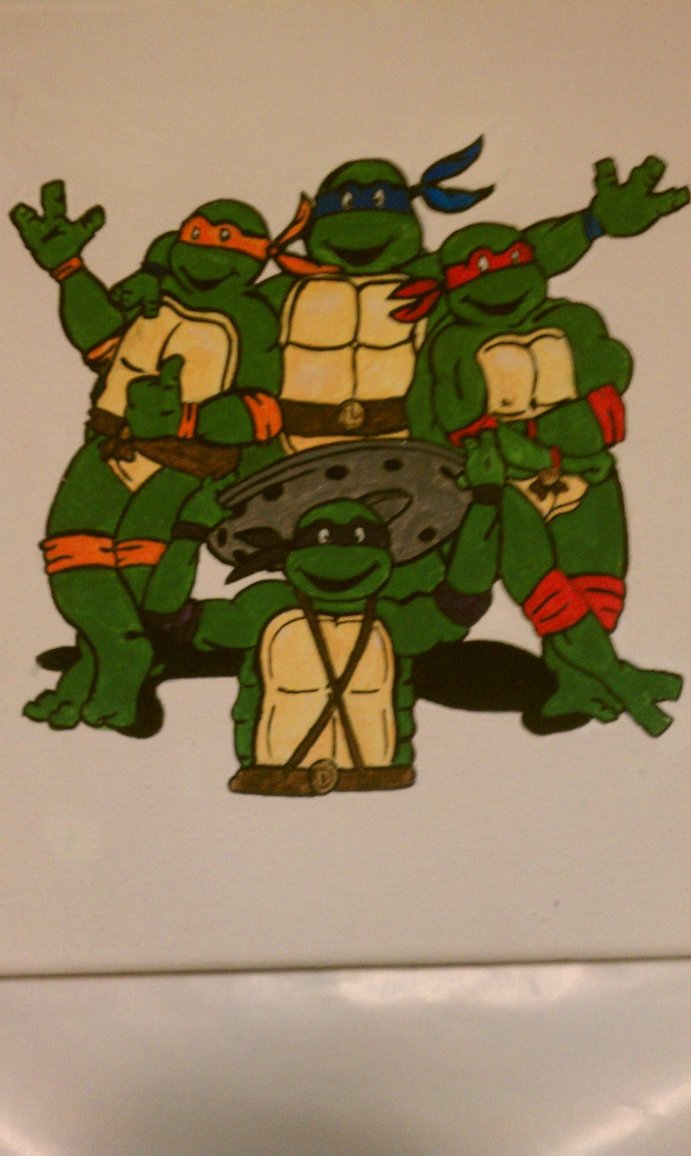 691x1156 Teenage Mutant Ninja Turtle Painting 4 My Teacher! By - Teenage Mutant Ninja Turtles Painting