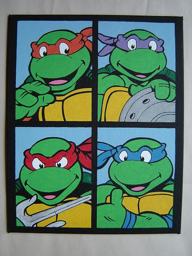 375x500 Teenage Mutant Ninja Turtles Painting 8 X 10 Painting - Teenage Mutant Ninja Turtles Painting