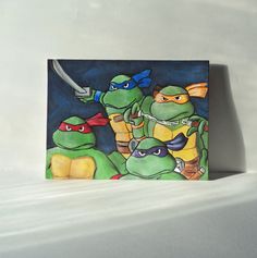 236x237 Teenage Mutant Ninja Turtles Paintings Snail Creations On Etsy - Teenage Mutant Ninja Turtles Painting