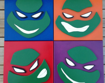 340x270 Teenage Mutant Ninja Turtles Wall Art Prints Set Of 4 8x10 - Teenage Mutant Ninja Turtles Painting