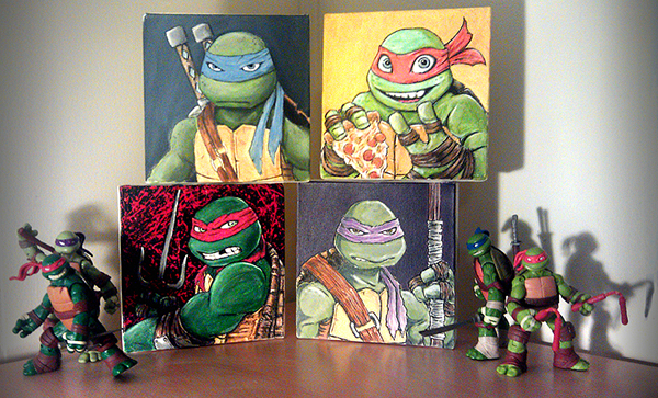 600x363 Painting Tmnt On Behance - Teenage Mutant Ninja Turtles Painting