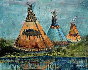 300x239 Teepee Paintings Fine Art America - Teepee Painting