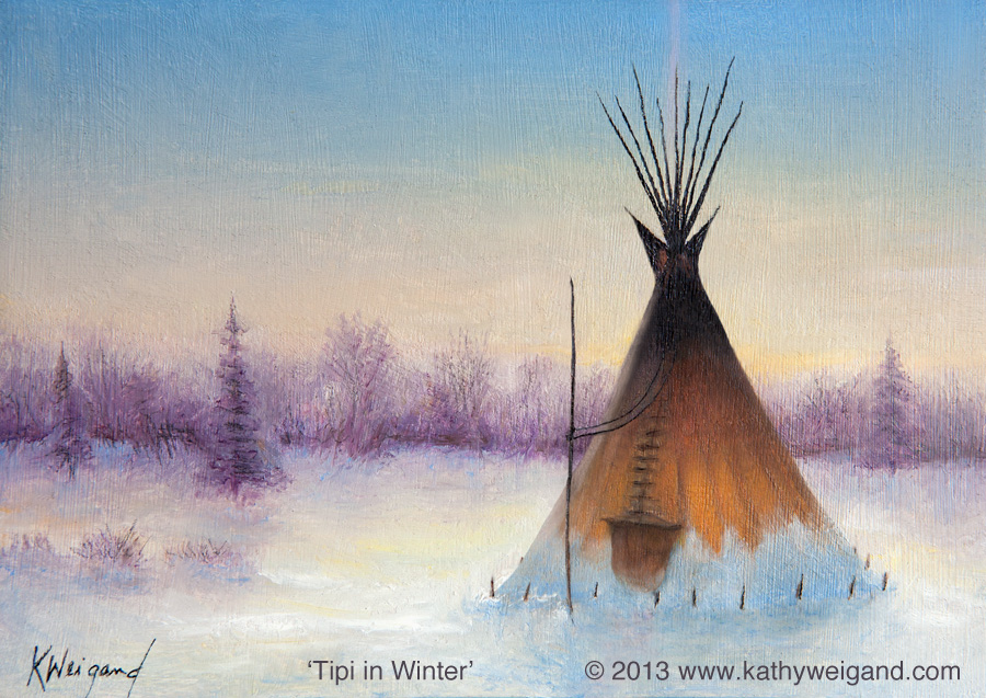 900x637 Teepee Western Galleries Fredericksburg Texas Artist Gallery - Teepee Painting