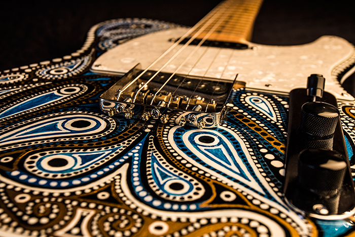 700x467 Hand Painted Telecaster J Davey Custom Guitars Uk - Telecaster Painting