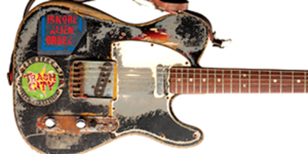 1200x600 Joe Strummer's 1966 Fender Telecaster Makes Rock History - Telecaster Painting