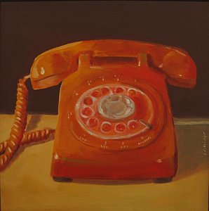 298x300 Rotary Dial Phone Paintings Fine Art America - Telephone Painting