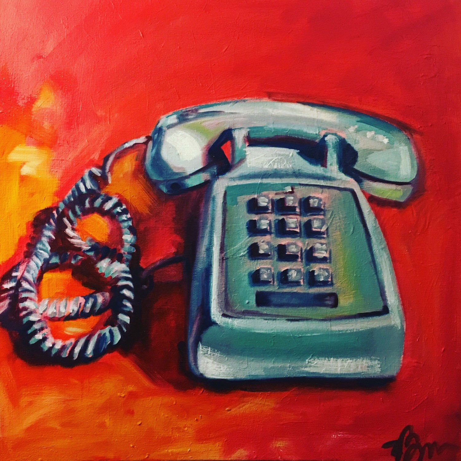 1500x1500 A Personal Favorite From My Etsy Shop - Telephone Painting
