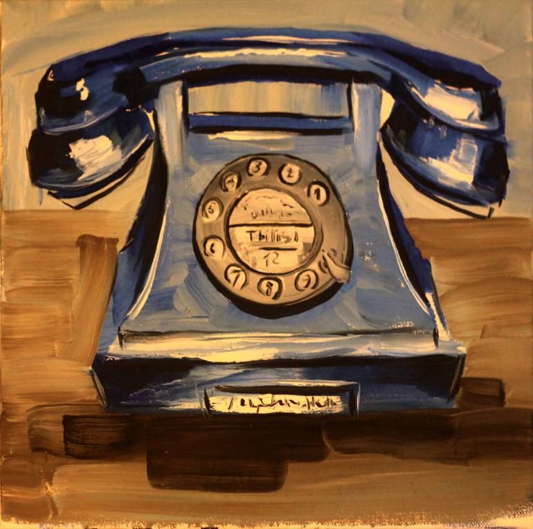 770x764 Saatchi Art Telephone Painting By Tamar Tukhashvili - Telephone Painting