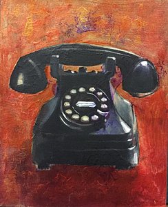 244x300 Telephone Dial Paintings Fine Art America - Telephone Painting