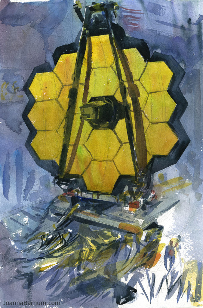 675x1024 Painting A Nasa Telescope - Telescope Painting