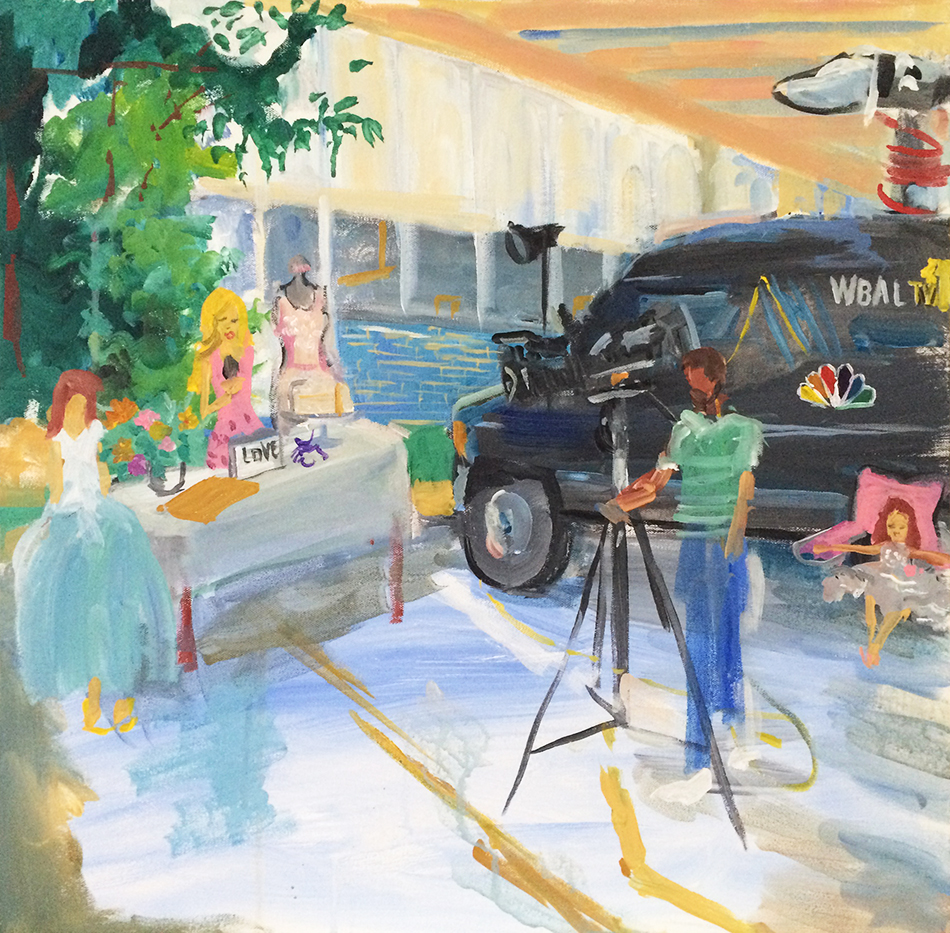 950x933 Patricia Bennett Fine Art Painter Television Appearance Live - Television Painting