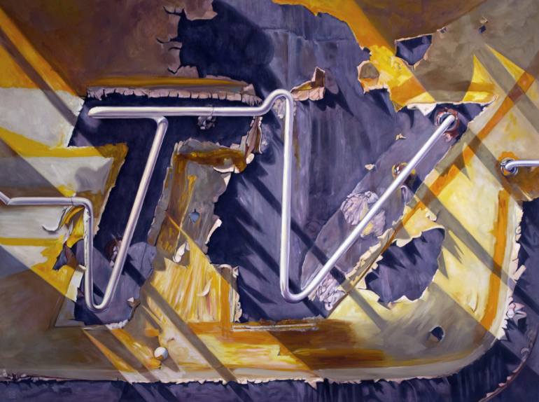 770x574 Saatchi Art Fragment No.3 (The Golden Age Of Television) Painting - Television Painting