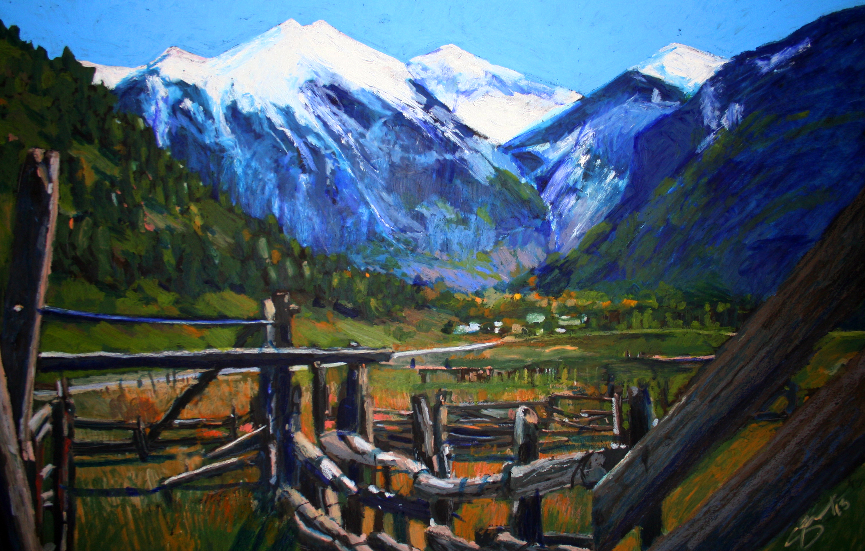 3028x1928 Telluride Sketcharts - Telluride Painting