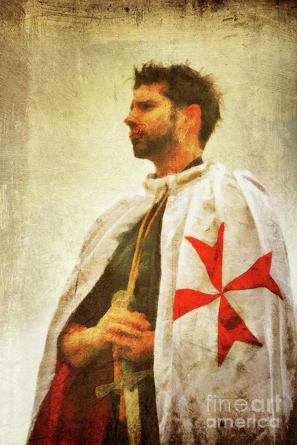 600x900 Knight Templar Painting By John Springfield - Templar Painting