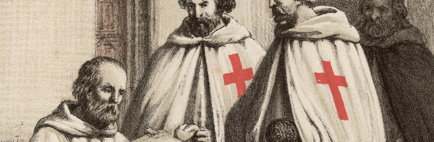 1389x454 Knights Templar History And Legends - Templar Painting