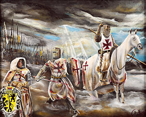 300x240 Knights Templar Paintings - Templar Painting