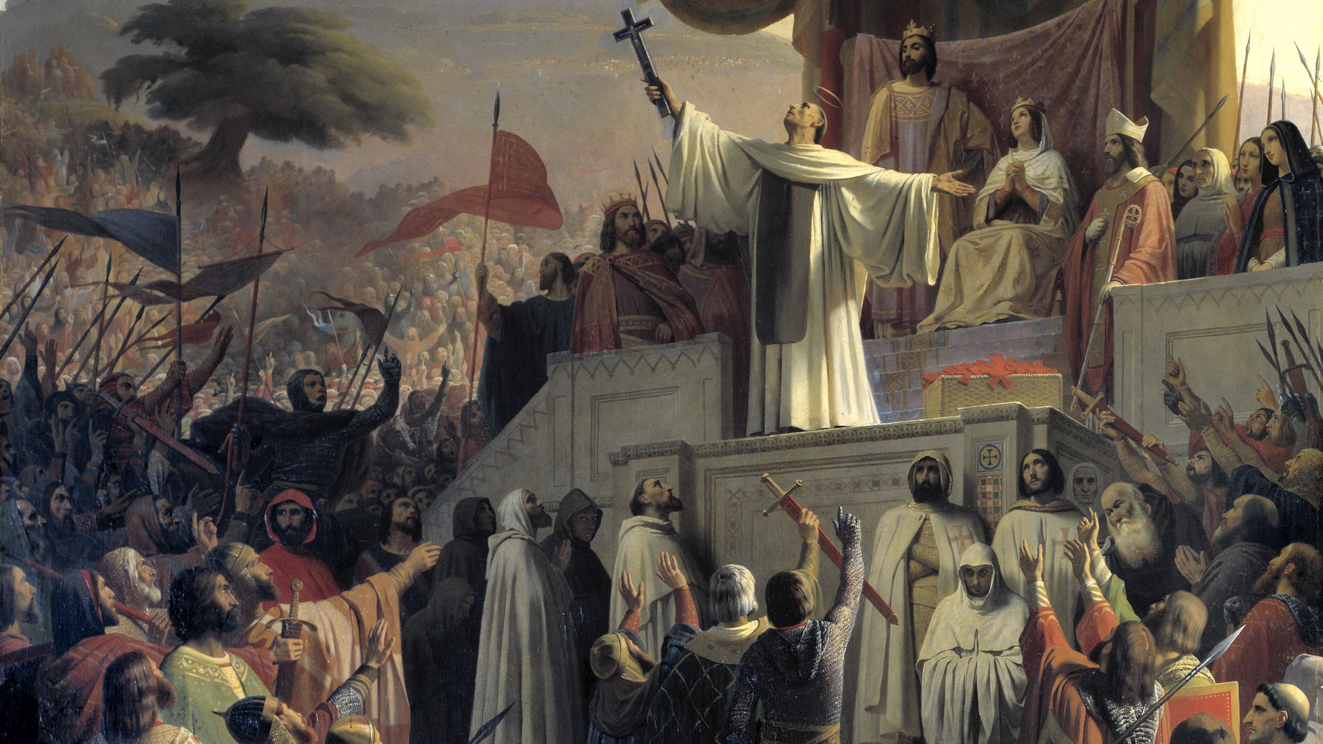 1920x1080 The Templars' Crusader Origins History - Templar Painting