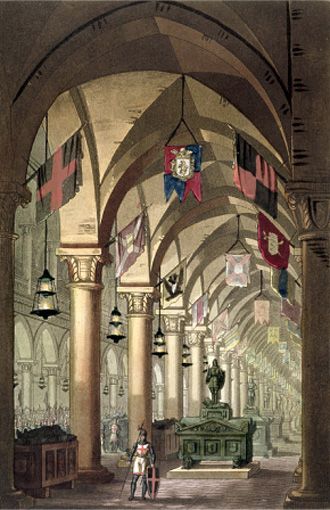 330x510 Tombs Of The Knights Templar. Painting By Alessandro Sanquirico - Templar Painting
