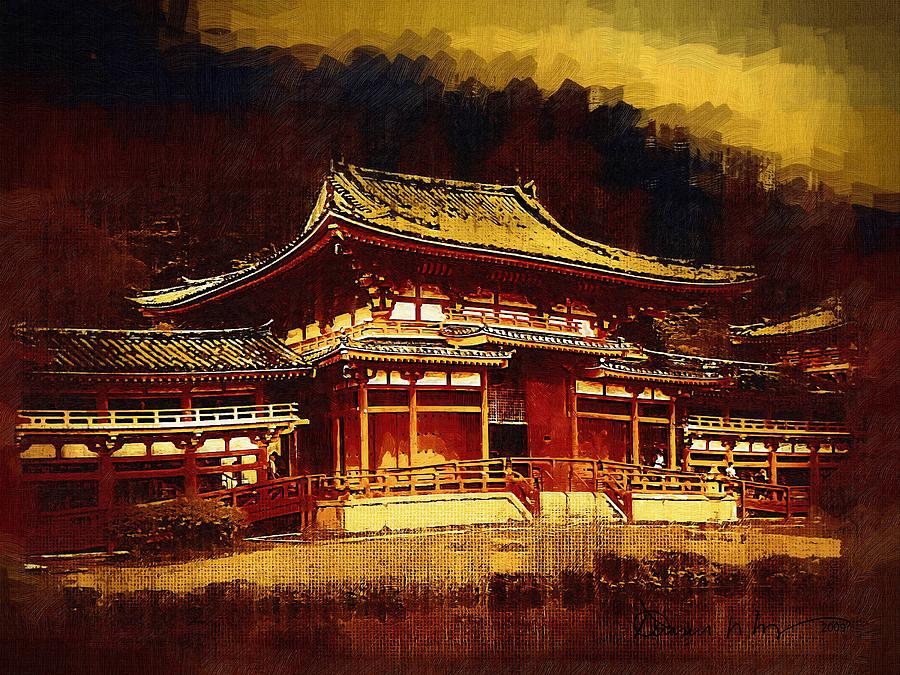 900x675 Hidden Temple Painting By Russ Harris - Temple Painting