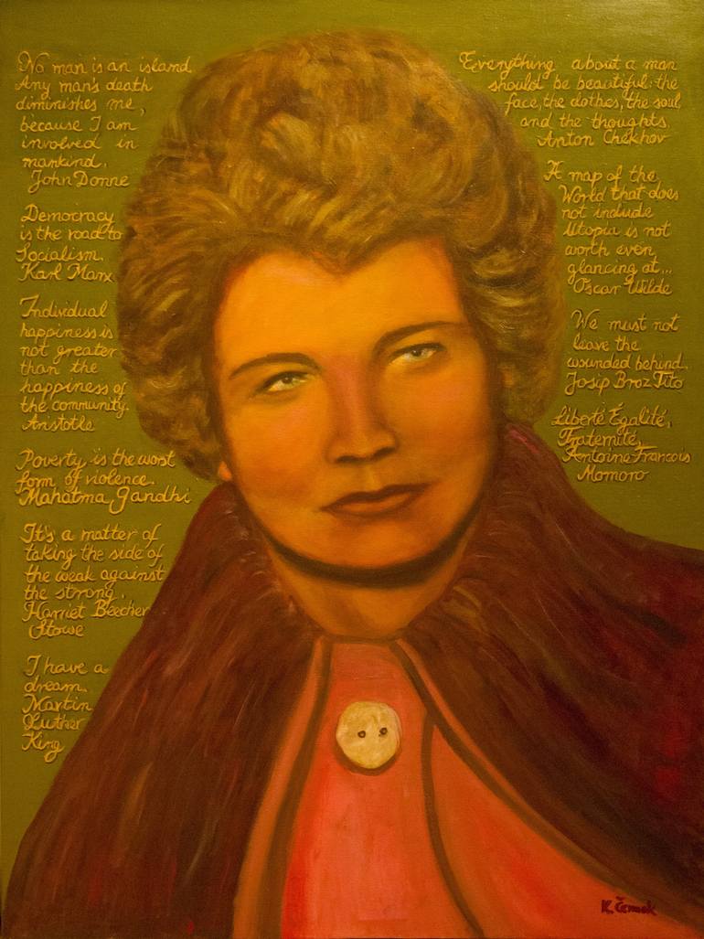 770x1027 Saatchi Art Majda's Ten Commandments Painting By Klaudija Cermak - Ten Commandments Painting