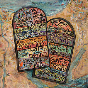 300x300 Ten Commandments Paintings Fine Art America - Ten Commandments Painting
