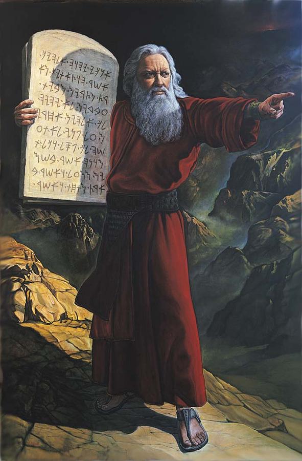 Ten Commandments Painting At PaintingValley.com | Explore Collection Of ...