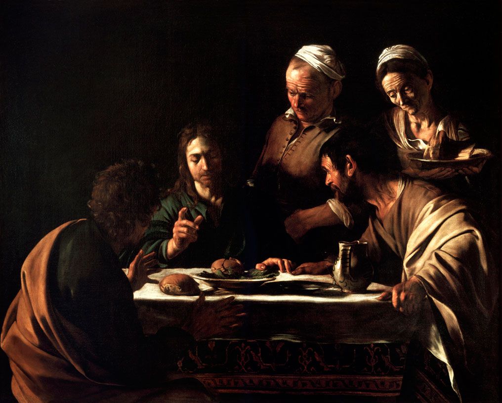 1016x816 Supper - Tenebrism Painting
