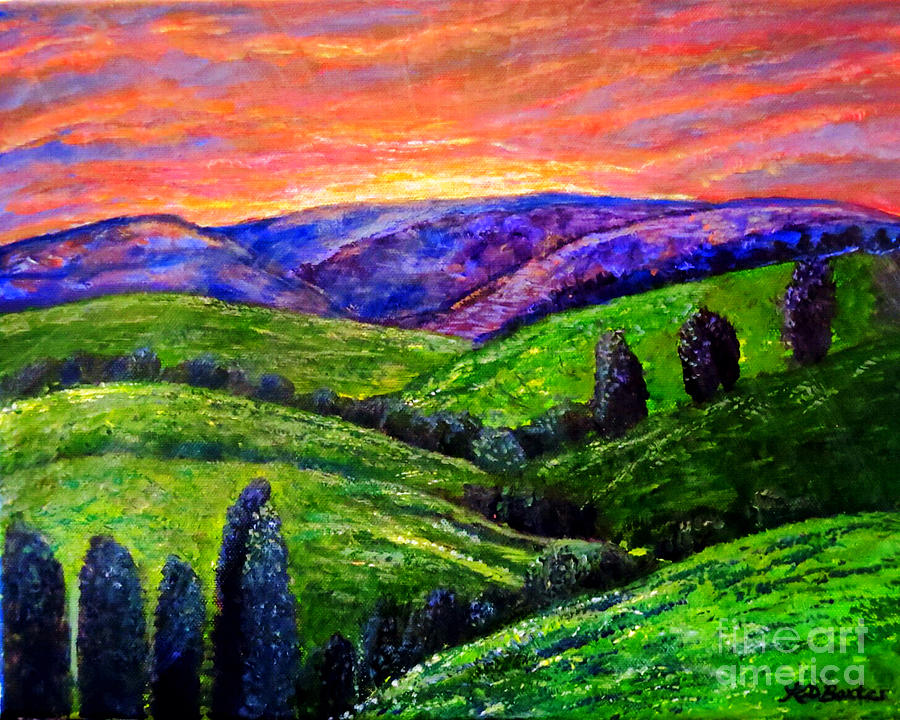 900x720 No Place Like The Hills Of Tennessee Painting By Kimberlee Baxter - Tennessee Painting