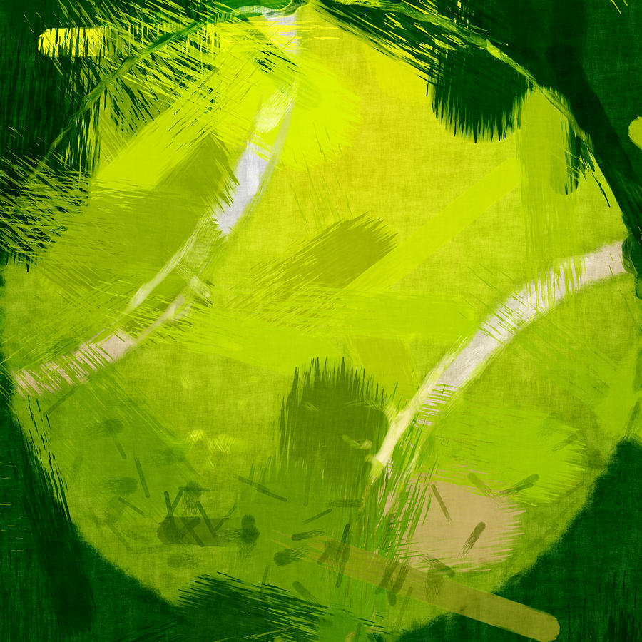 900x900 Abstract Tennis Ball Photograph By David G Paul - Tennis Ball Painting