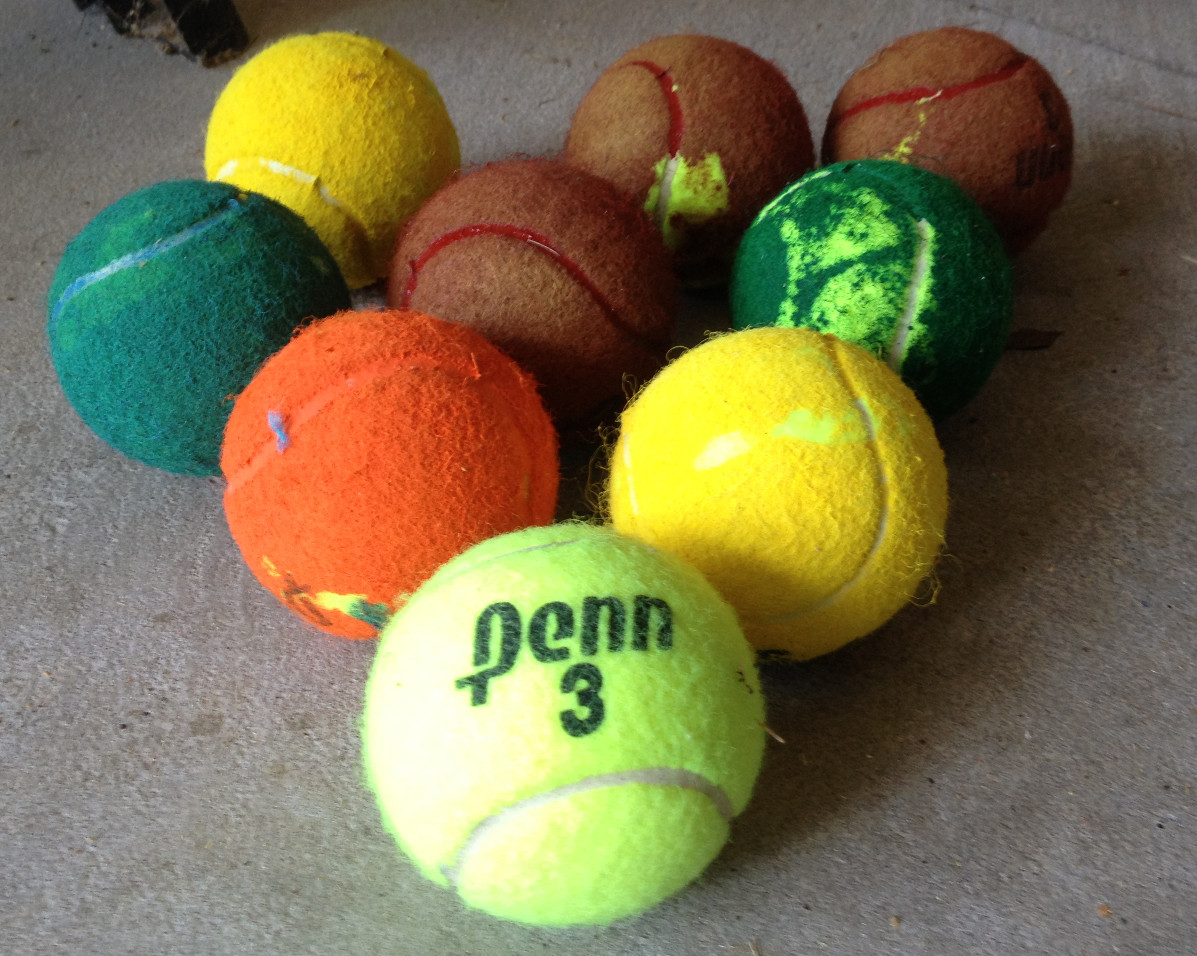 1197x956 The 36th Lock Tennis Ball Painting - Tennis Ball Painting