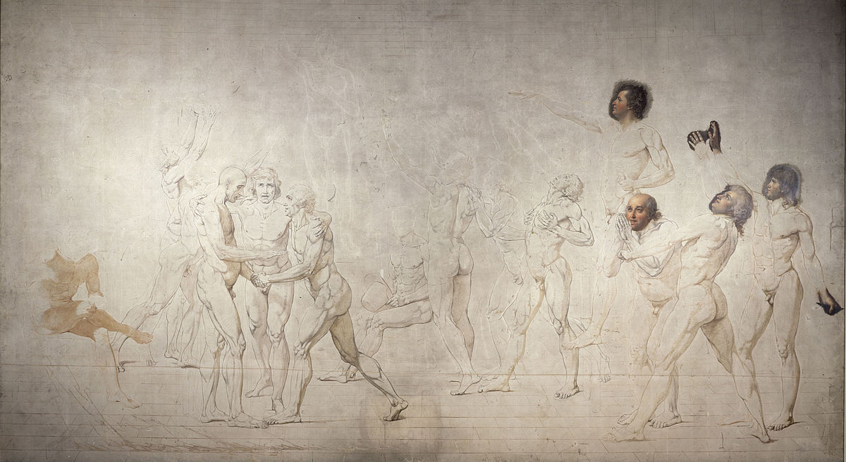 1200x656 The Tennis Court Oath (David) - Tennis Court Oath Painting
