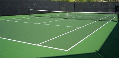 386x190 Tennis Court Paint Do It Yourself - Tennis Court Painting