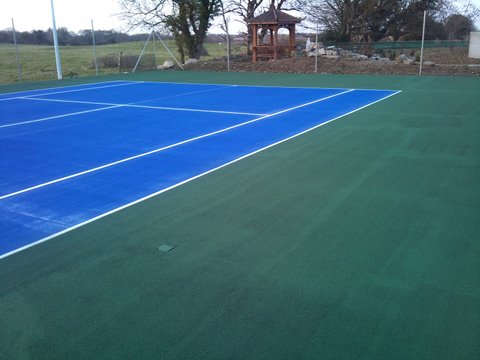 480x360 Tennis Court Painting, Galway. Fitness Functions - Tennis Court Painting