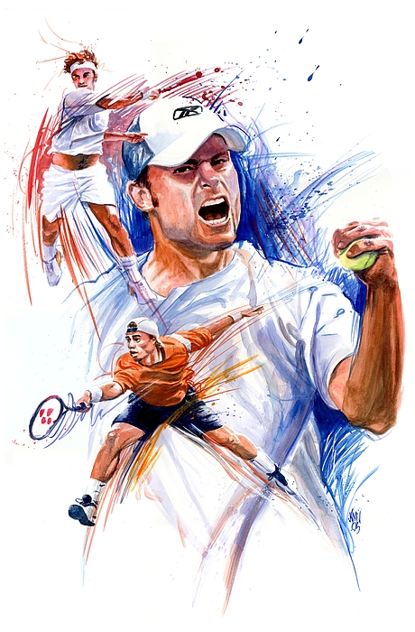 460x700 Tennis Snapshot Painting By Ken Meyer - Tennis Painting