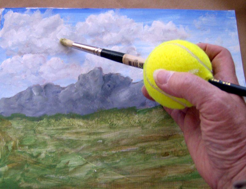 800x616 Wip Tennis Ball Adapter Painting - Tennis Painting