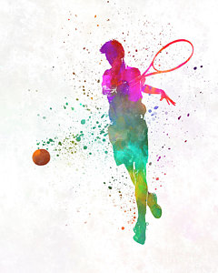 240x300 Tennis Player Paintings Fine Art America - Tennis Player Painting