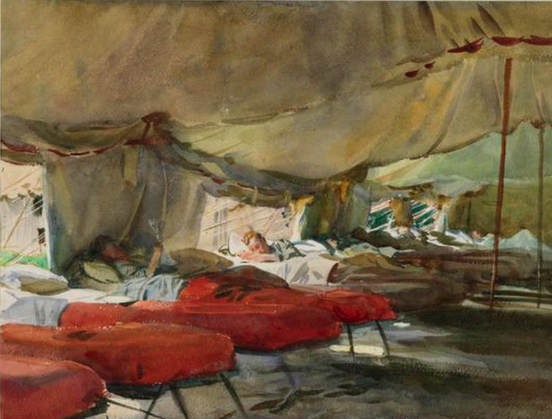 798x606 Roads To The Great War The Hospital Tent A Forgotten War - Tent Painting