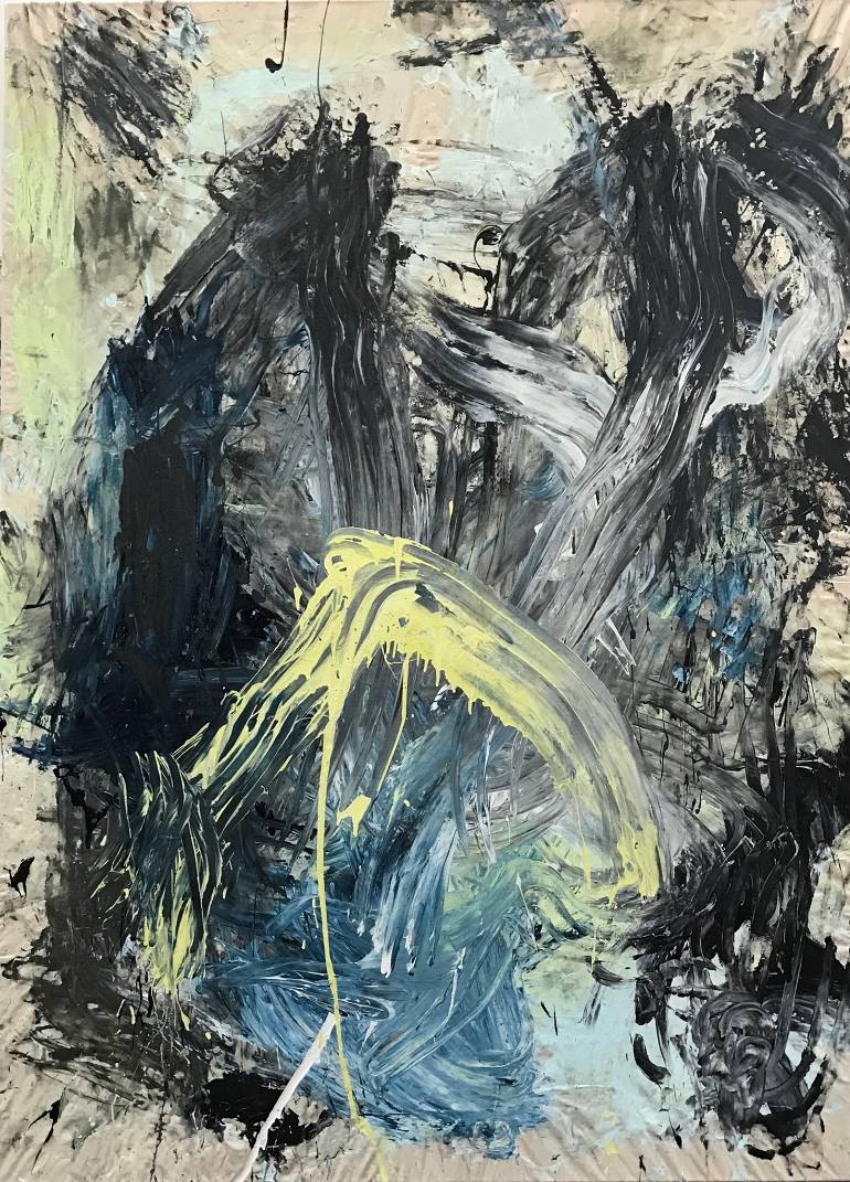 770x1071 Saatchi Art Yellow Tent Painting By Fahar Al Salih - Tent Painting