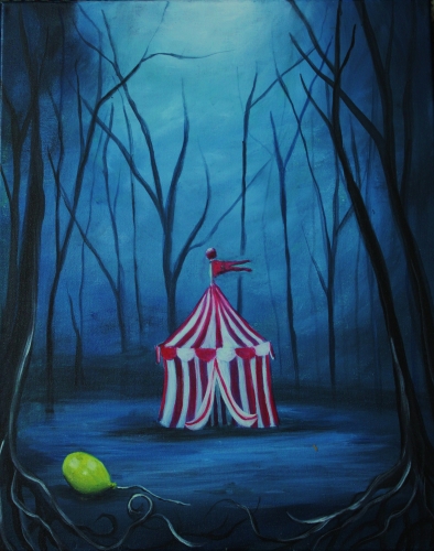 394x500 Satisfaction Restaurant, October 24th Paint Nite Event - Tent Painting