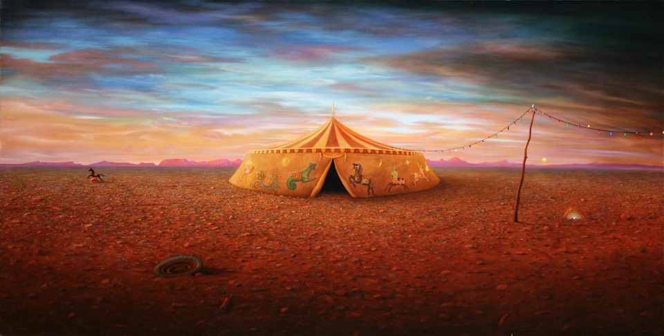 960x486 Circus Tent Painting Richard Baxter - Tent Painting