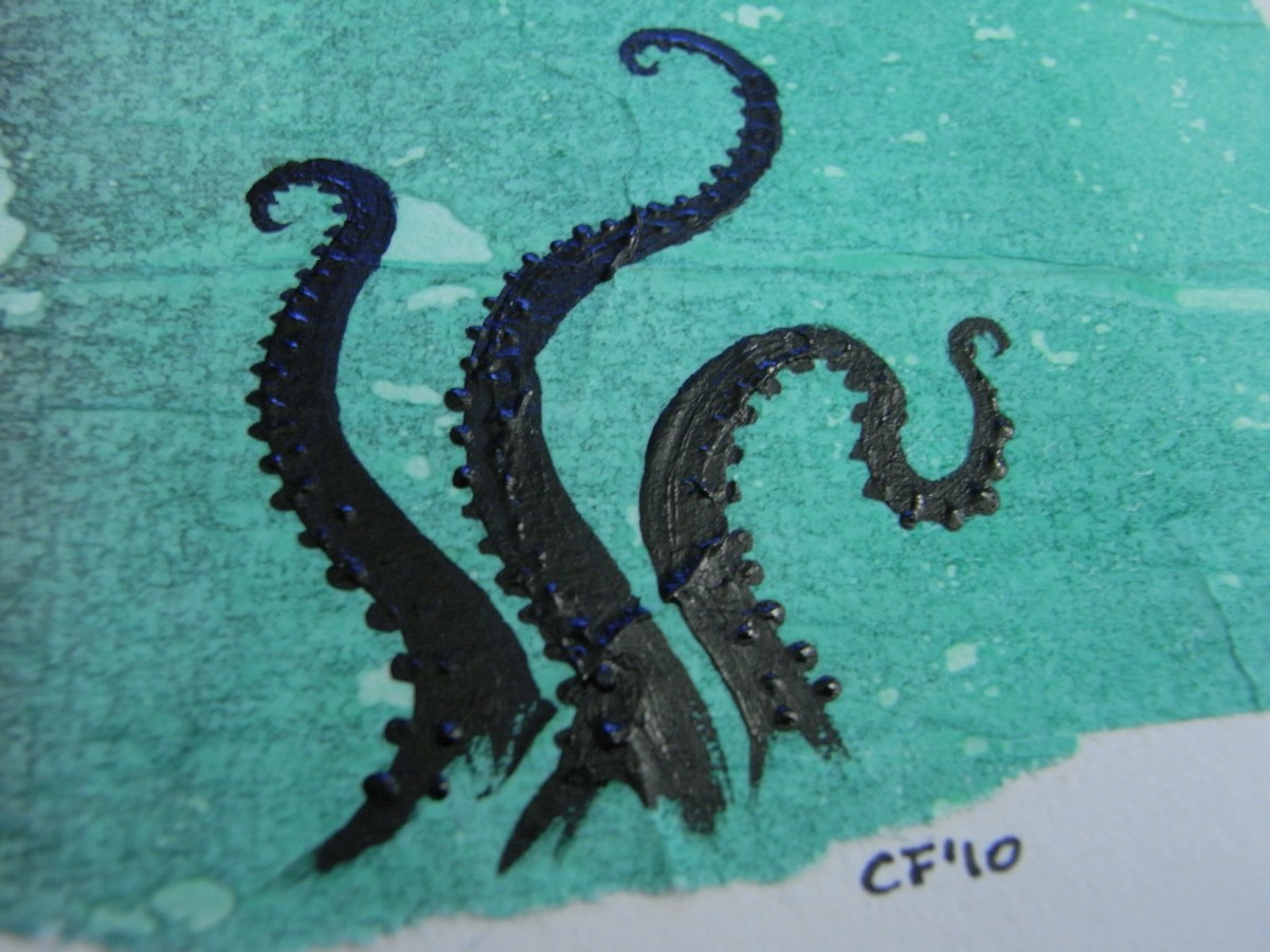 1200x900 3d Art Painting Mail Art - Tentacle Painting