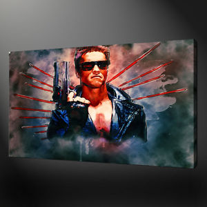 300x300 The Terminator Arnold Canvas Print Picture Wall Art Free Uk - Terminator Painting
