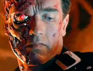 300x231 Terminator Paintings Fine Art America - Terminator Painting